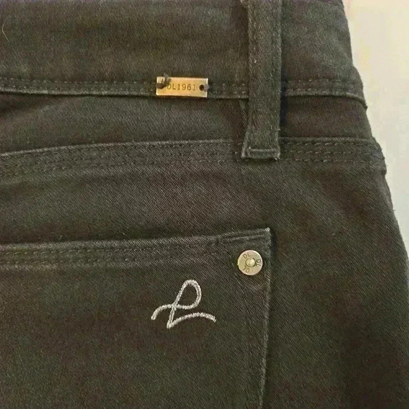 DL1961 Angel Mid Rise Skinny Ankle Jeans Onyx Black Womens Size 26 - Picture 11 of 11